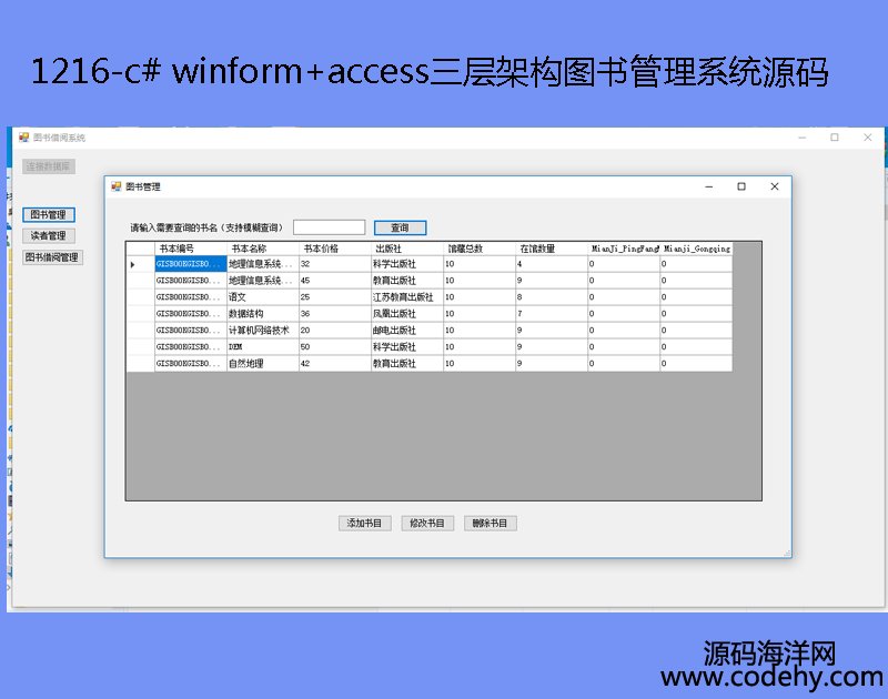 1216-c# winform+accessܹͼϵͳԴ