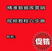 精准数据库营销高清视频教程全集★最有效的网络营销成交方式1