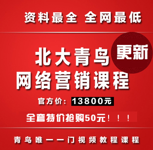 北大青鸟网络营销全套教程 网络营销师全套视频教程教材0