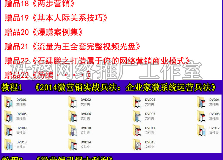 2014微营销实战兵法技巧大全集教程 微博微信网络推广引流视频资