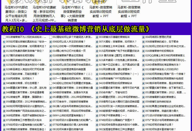 2014微营销实战兵法技巧大全集教程 微博微信网络推广引流视频资