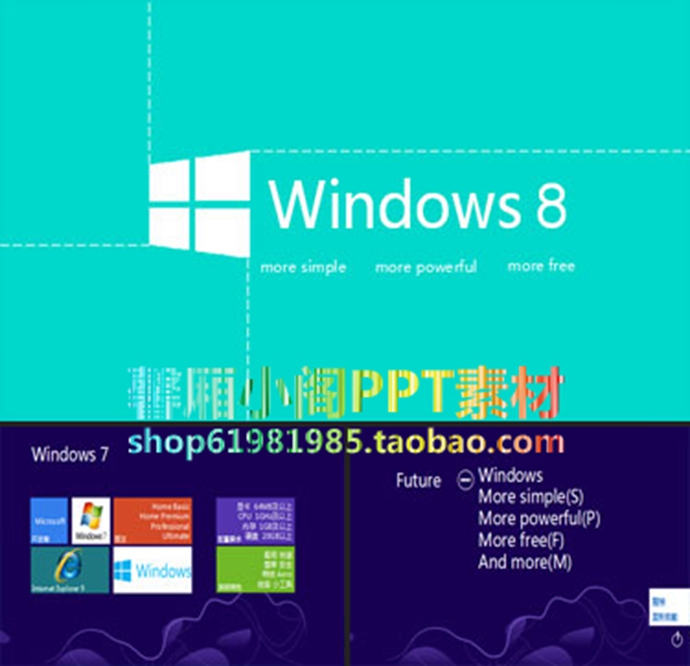 ppt̬ģios7ëĥɰwin8ƽPPTģ徫Ʒͼȫ