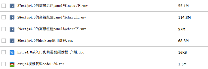 Extjs4.0视频教程 从入门到精通 深入讲解Extjs4.0框架应用视频