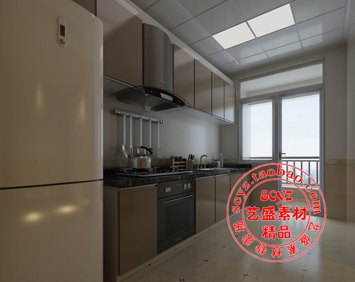 《3dmax vray室内渲染视频教程》照片级实例3D效果图设计素材II
