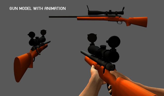 unity3d游戏源码 高级狙击手射击源码 Advance Sniper Starter Ki