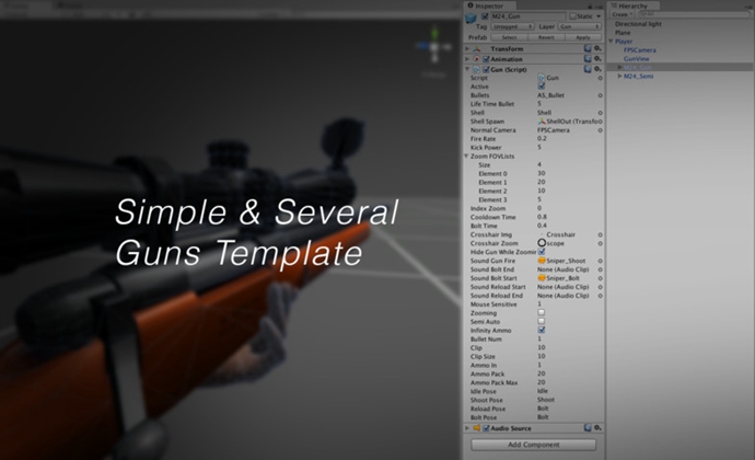 unity3d游戏源码 高级狙击手射击源码 Advance Sniper Starter Ki