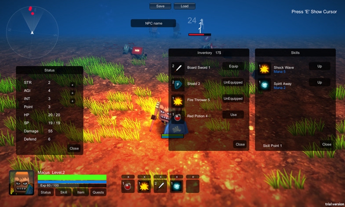 Unity3d游戏源码 动作类RPG 地牢Dungeon Breaker Starter Kit v3
