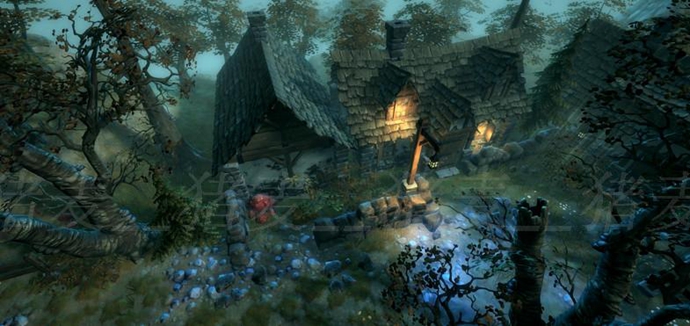 unity3d游戏素材 梦幻场景模型制作资源素材包Top-Down Assets