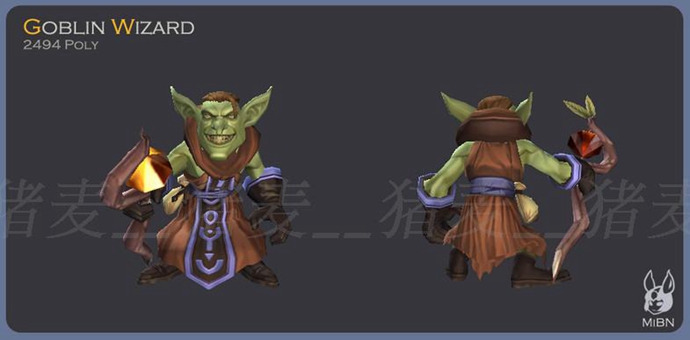 unity3d游戏人物模型 精灵族怪物带动作 Monster BaseTeam v1.2