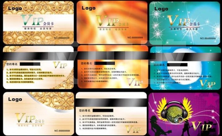 VIP模板大全 名片贵宾卡模板 PVC会员卡模版 设计素材 教程字体卡