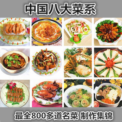 学做菜视频教程 中国八大菜系厨师学习美食中华菜谱烹饪炒菜教材
