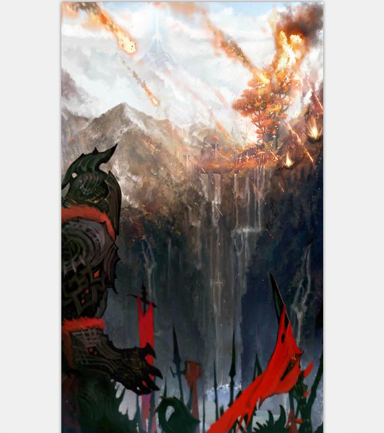 游戏美术资源 韩国手游五魂全套UI素材 场景图标ICON人物PNG