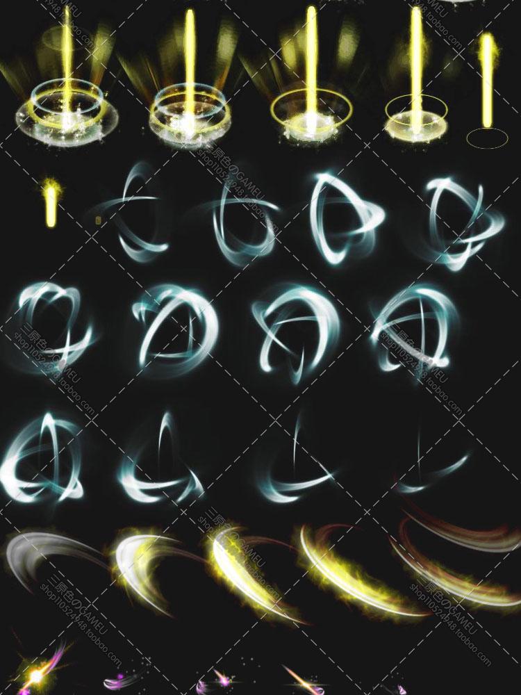 游戏美术资料素材 68套技能特效 动画序列帧图PNG760P