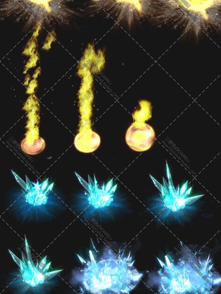 游戏美术资料素材 68套技能特效 动画序列帧图PNG760P