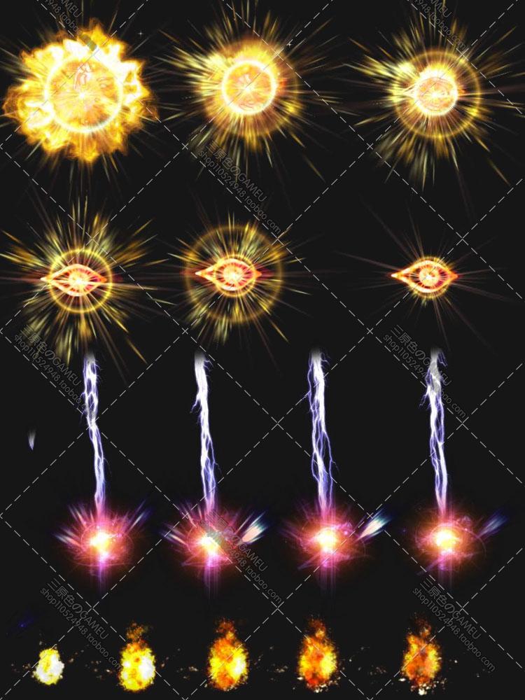 游戏美术资料素材 68套技能特效 动画序列帧图PNG760P