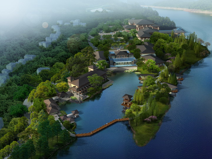 最新水晶石后期素材PSD分层园林景观后期配景建筑效果图