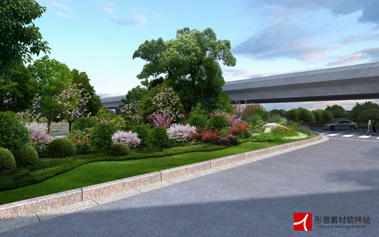 最新园林景观PS效果图PSD后期素材/公园/广场/建筑/配景