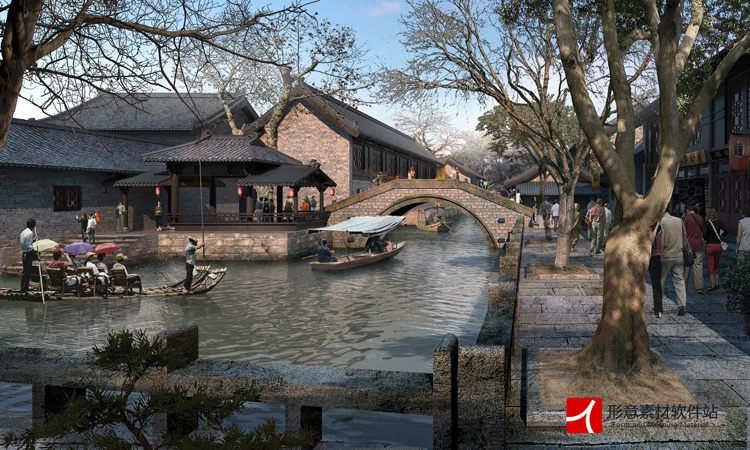 最新园林景观PS效果图PSD后期素材/公园/广场/建筑/配景