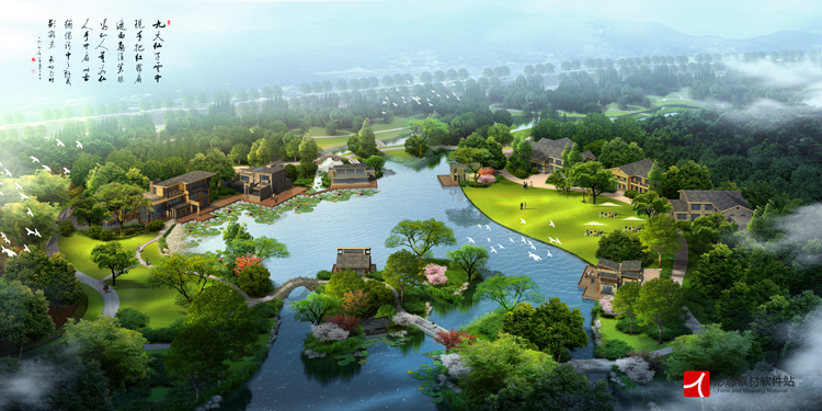 最新园林景观PS效果图PSD后期素材/公园/广场/建筑/配景