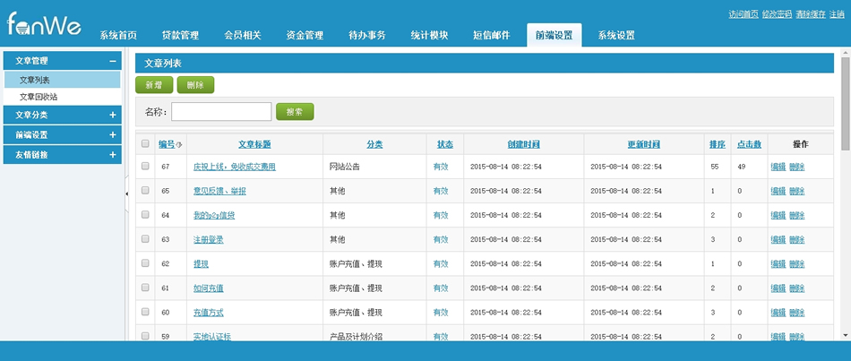 方维P2P借贷源码V3.2开源无限制+人人贷系统+统计模块+额度申请