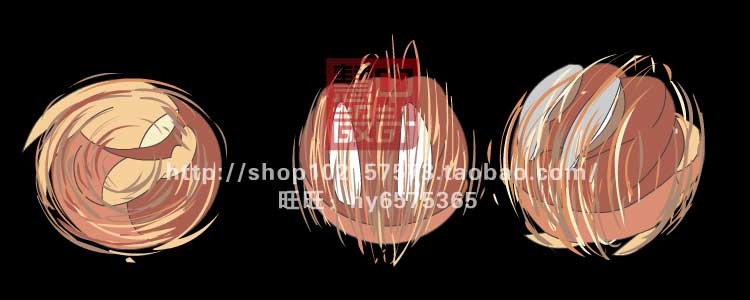 FLASH特效打晕音符秋千翻滚打鼾骷髅光晕fla格式源文件素材1_8号