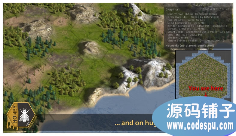 unity游戏源码 六角蜂巢网格地形地图项目框架源码