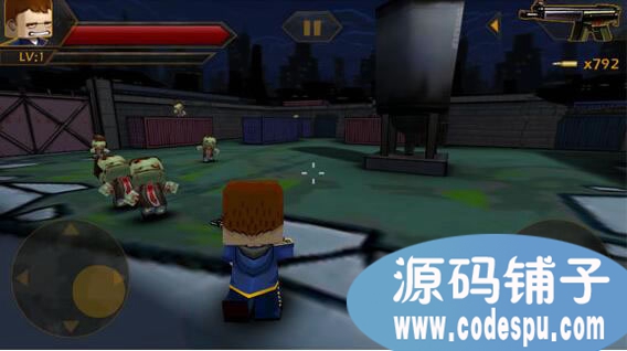 unity3D僵尸射击游戏《迷你英雄》完整源码 c#脚本