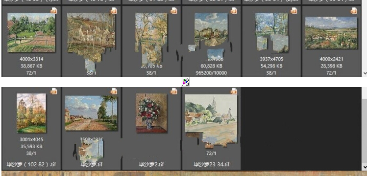 法国印象派画家★卡米耶·毕沙罗作品集58幅高清大图片库素材