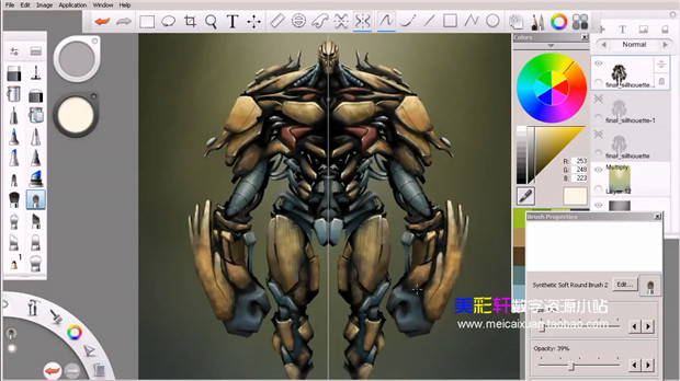 SketchBook׽ɫ趨Ƶ̳ CG̲Ĳοز