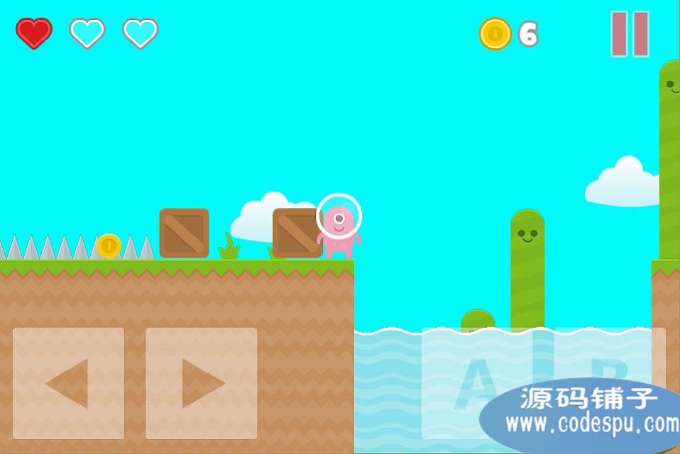 Cocos2d-x 3.2制作的一款横版冒险休闲游戏源码