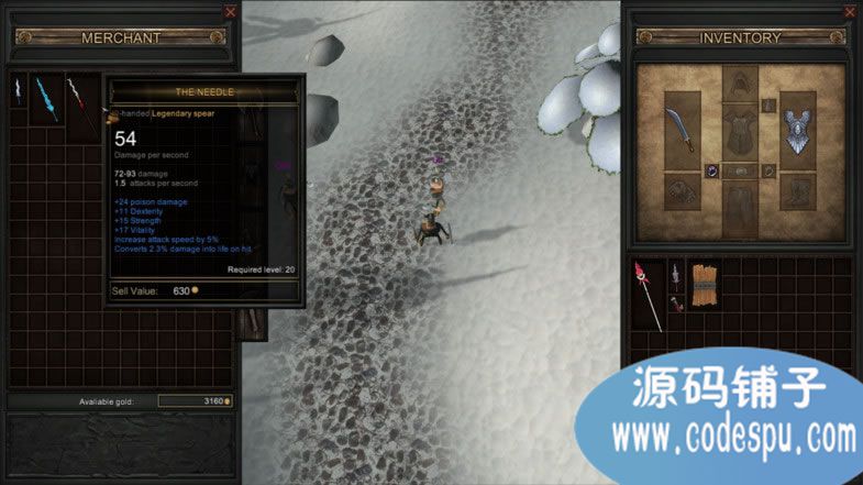 unity游戏角色装备背包仓库源码 c#脚本