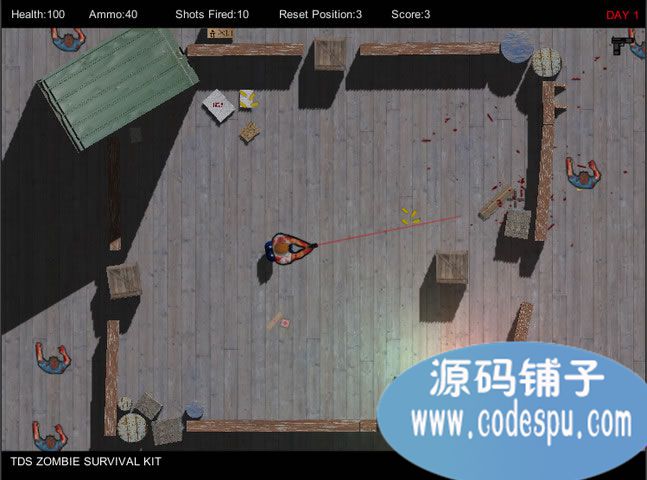 unity游戏源码 射杀丧尸生存游戏源码 1.2