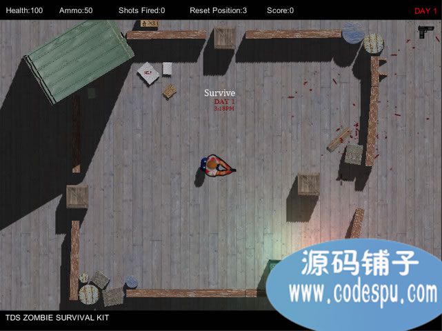 unity游戏源码 射杀丧尸生存游戏源码 1.2