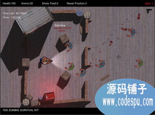 unity游戏源码 射杀丧尸生存游戏源码 1.2