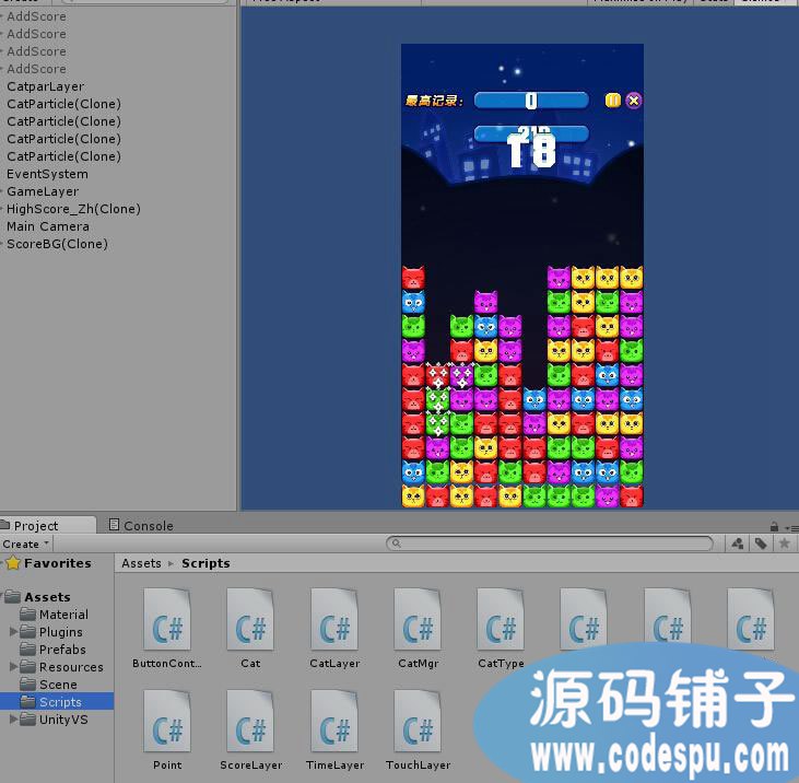 unityϷԴ һdemo c#ű