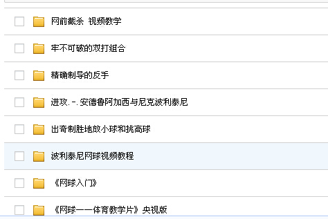 网球教程 轻松学打网球 体育网球学习 网球教学视频教程 15G教程