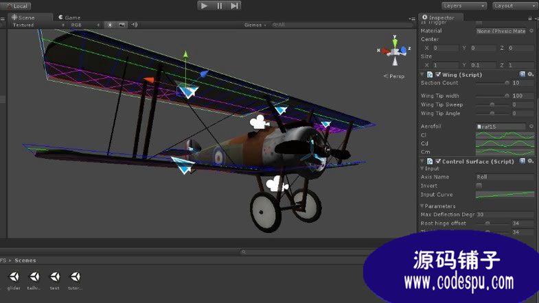 unity3d模拟飞机飞行源码Flight Simulation Engine