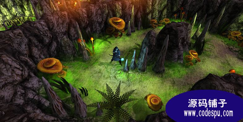 unity3d暗黑洞穴冒险游戏场景源码Cave Adventure Kit