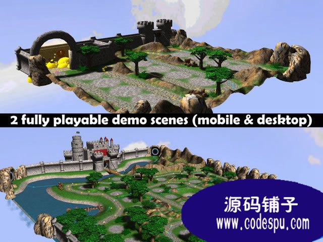 unity3D塔防游戏源码3D Tower Defense Kit 1.7