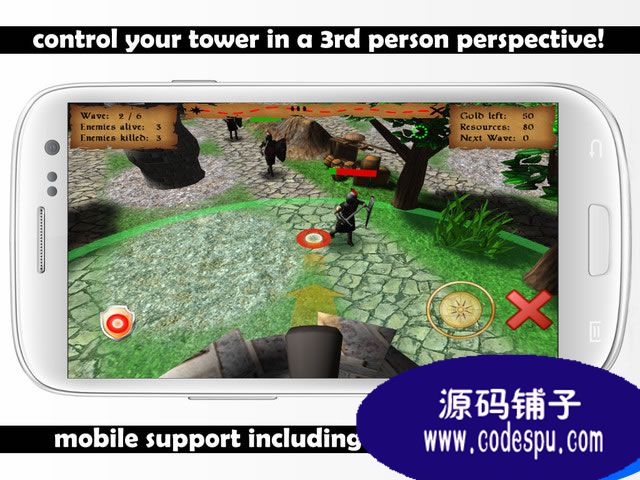 unity3D塔防游戏源码3D Tower Defense Kit 1.7