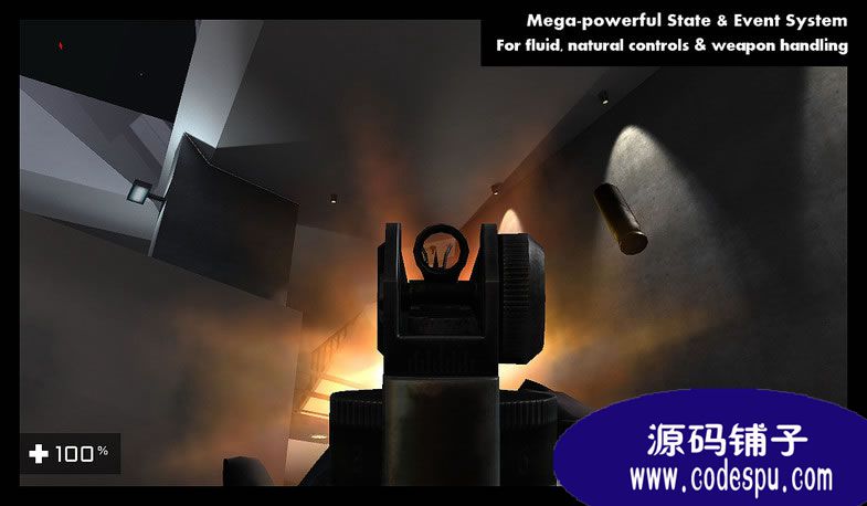 Unity3d射击游戏源码 Ultimate FPS游戏源码 c#脚本