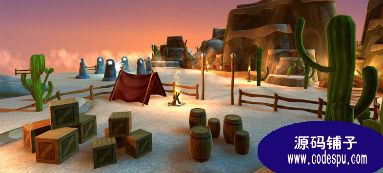 unity3D卡通场景 支持pc、mac和手机平台