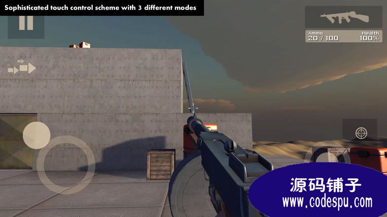 unity3D手机第一人称射击游戏源码 支持iOS和Android