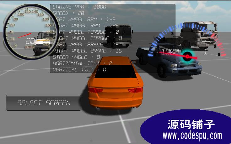 unity3D真实汽车控制源码 js+c#脚本,支持Android和iOS