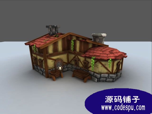 Unity3D中世纪卡通村庄场景Medieval Village c#+js脚本