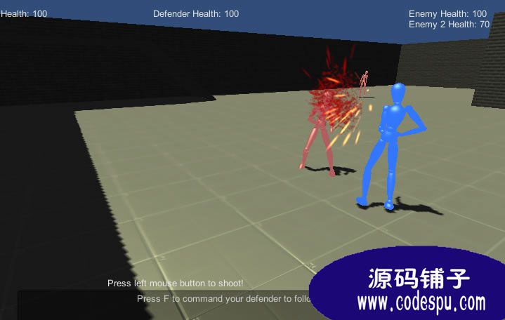 unity3D 人物角色AI智能脚本源码 NPC格斗源码(超强大)