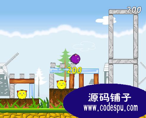 android游戏源码 盛怒的老鼠源码 仿愤怒的小鸟源码