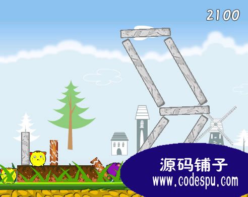 android游戏源码 盛怒的老鼠源码 仿愤怒的小鸟源码
