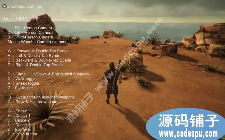 unity3D武士杀手动作游戏源码 c#脚本