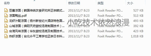 6种大厨招牌凉面+28个各地风味冷面小吃技术配方怎么做法送35视频